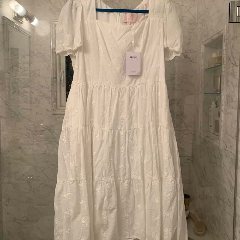 Gal Meets Glam collection eyelet dress NWT Sz18